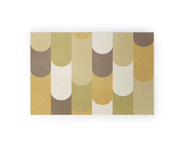 Alisa Galitsyna Retro Geometry Ii Looped Vinyl Welcome Mat Society6