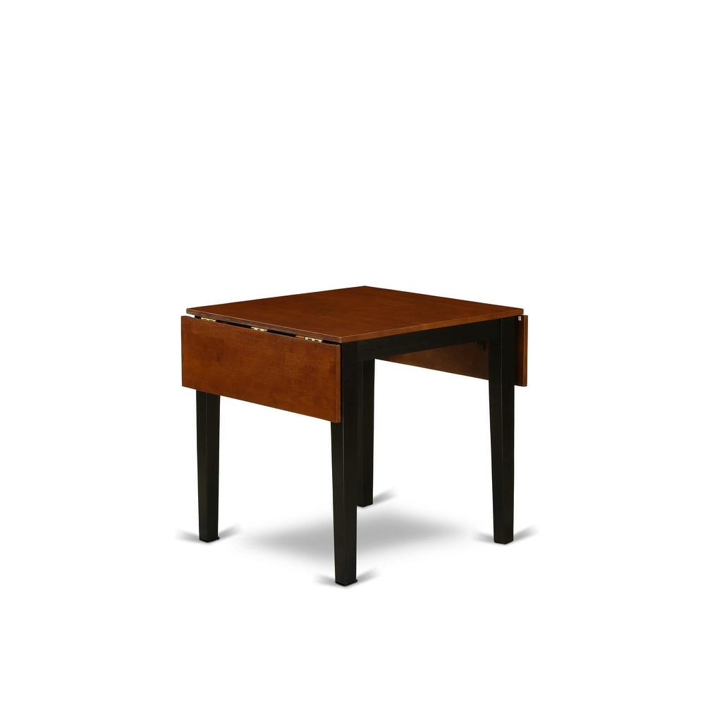 East West Furniture Modern Dining Table   a Rectangle Kitchen Table Top with Dropleaf   Stylish Legs (Finish Color Options)