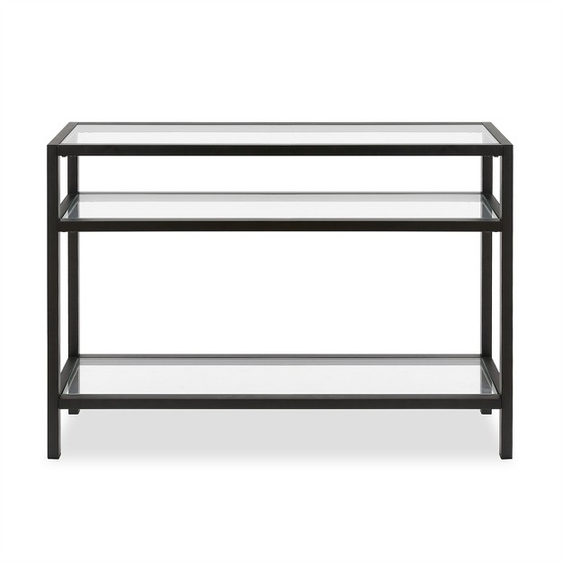 30 x27 Metal Console Table In Black Henn amp hart