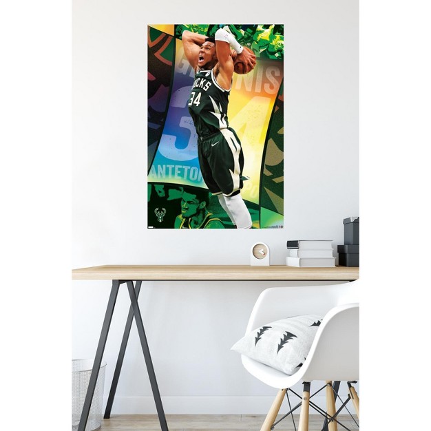 Trends International Nba Milwaukee Bucks Giannis Antetokounmpo 21 Unframed Wall Poster Prints