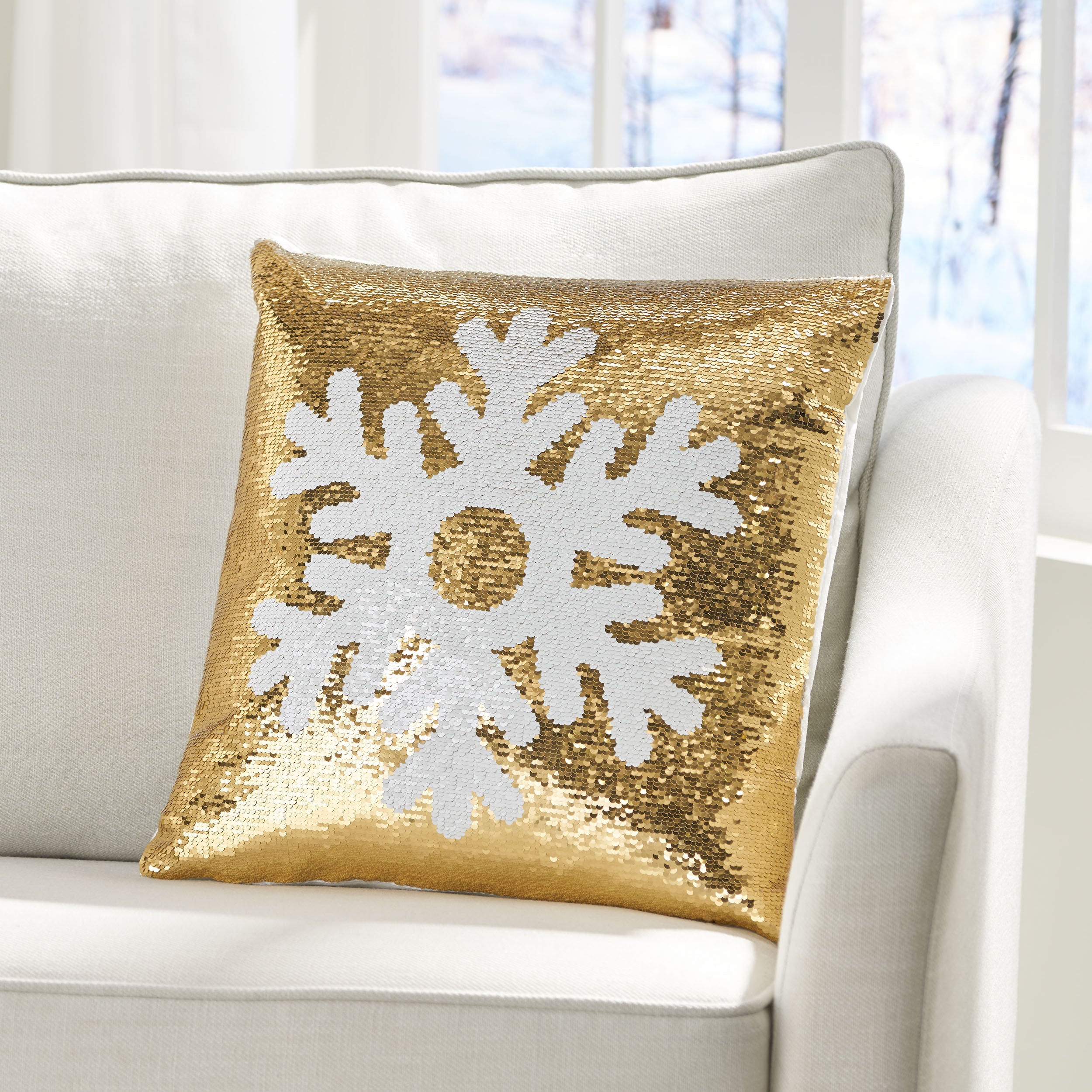 Colfax Glam Velvet Christmas Throw Pillow Cover