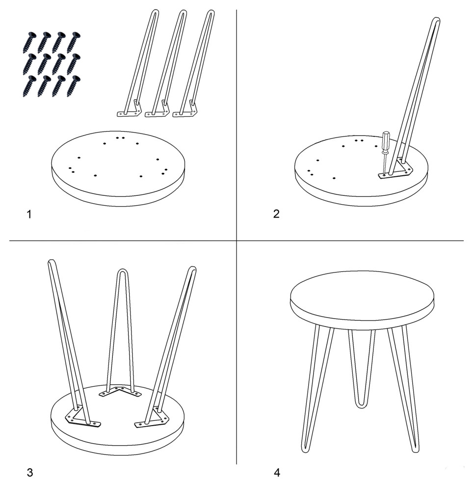 Round Epoxy Resin  ampWood Side Table   Contemporary   Side Tables And End Tables   by BNF Home  Houzz