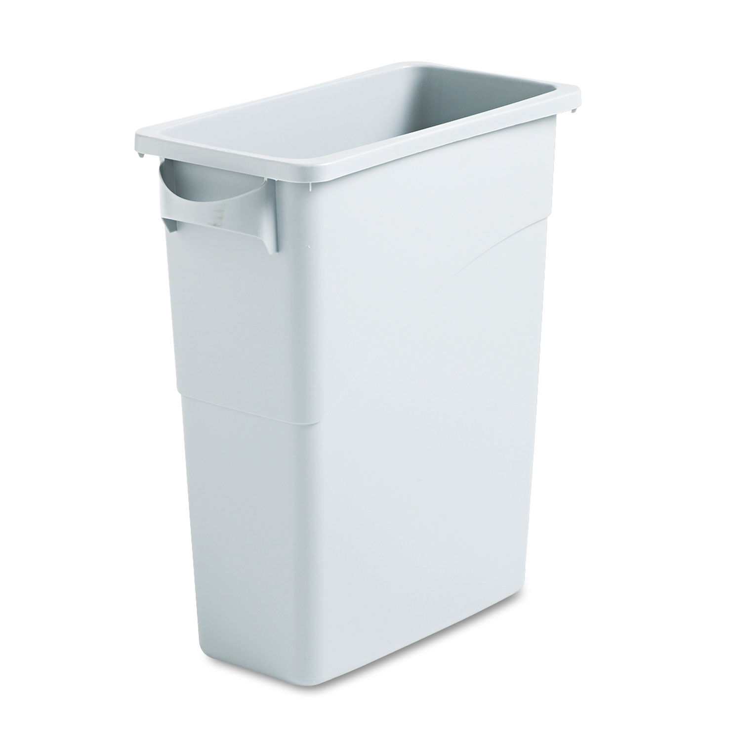 Slim Jim Waste Container with Handles by Rubbermaidandreg; Commercial RCP1971258