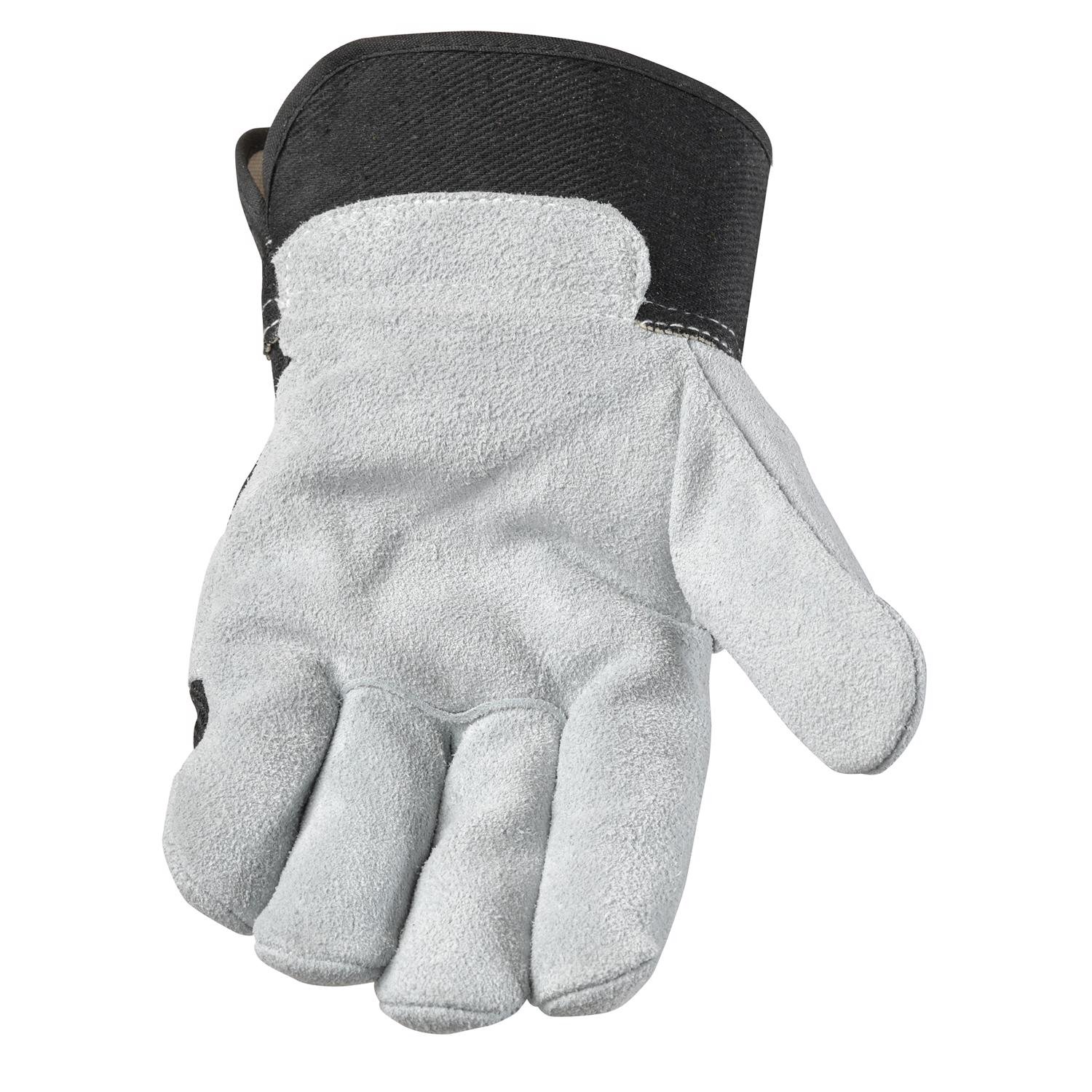 Ace Men\u0027s Indoor/Outdoor Work Gloves Black/Gray M 1 pair