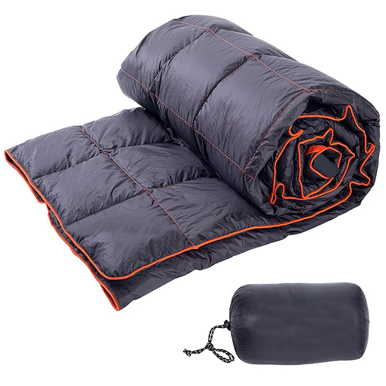 Custom Wonderful Waterproof Windproof Outdoor Lightweight Packble Camping Down Blanket Puffy Blanket