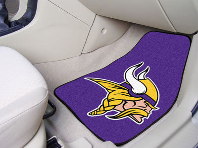 Minnesota Vikings 2-pc Carpeted Car Mats 17