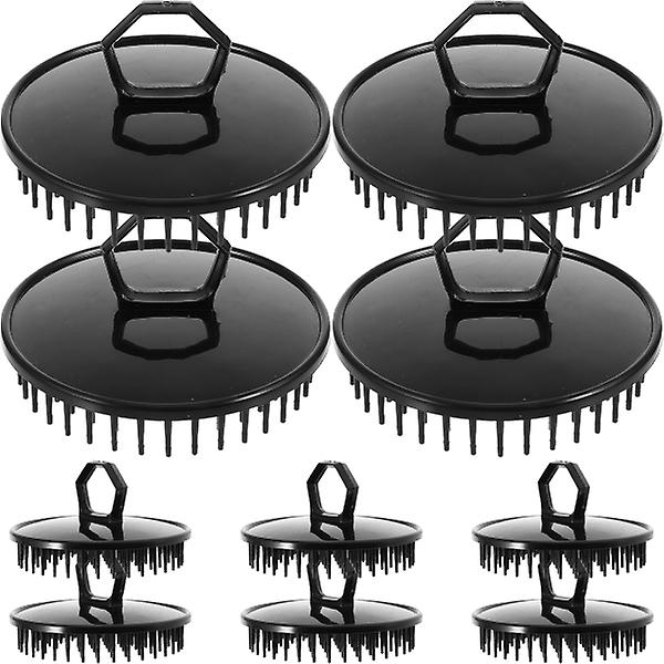 10pcs Comfortable Scalp Massage Brush Hair Washing Bristle Brush Portable Shampoo Brush