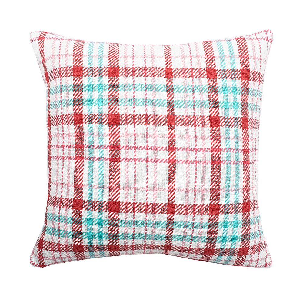 CandF Home Love Struck Plaid Valentine's Day Throw Pillow