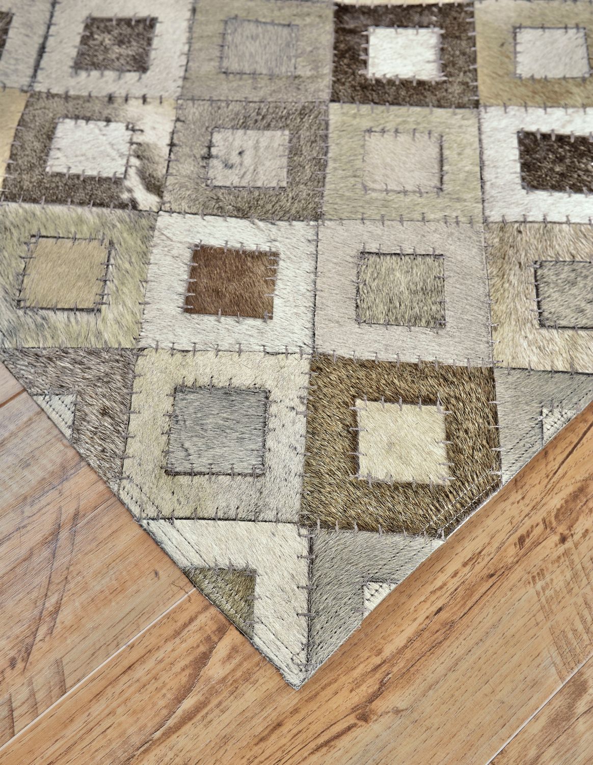 Zenna Gray and Taupe Rug by BD Fine