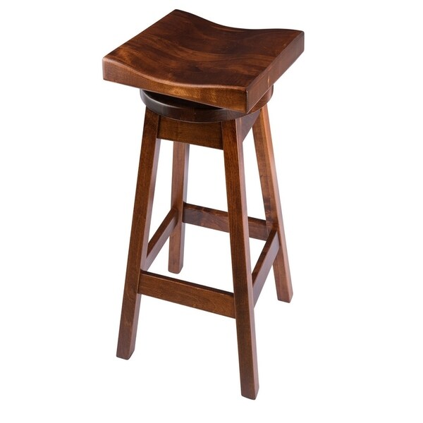 Swivel Urban Bar Stool in Maple Wood