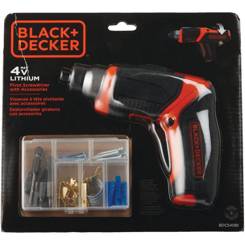 Blackamp Decker 4V MAX Pivot Lithium-Ion Cordless Screwdriver