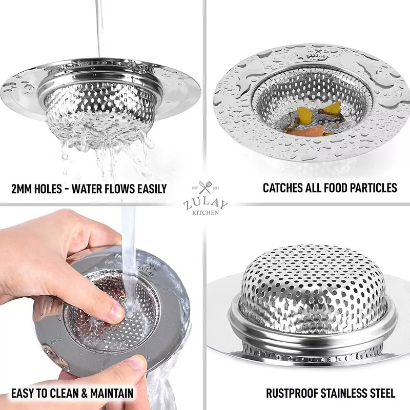 Sink Drain Strainer (2 Pack)