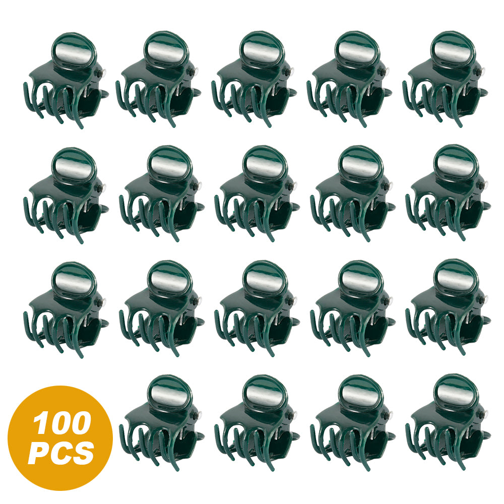 Willstar 100PCS Plant Support Clips Garden Ulable Orchid Stem Clips Flower Spike Clips