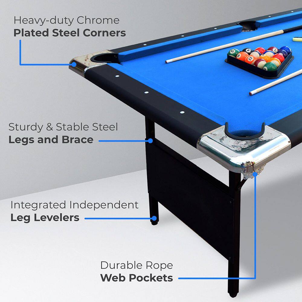 Hathaway Fairmont 6 ft. Portable Pool Table BG2574