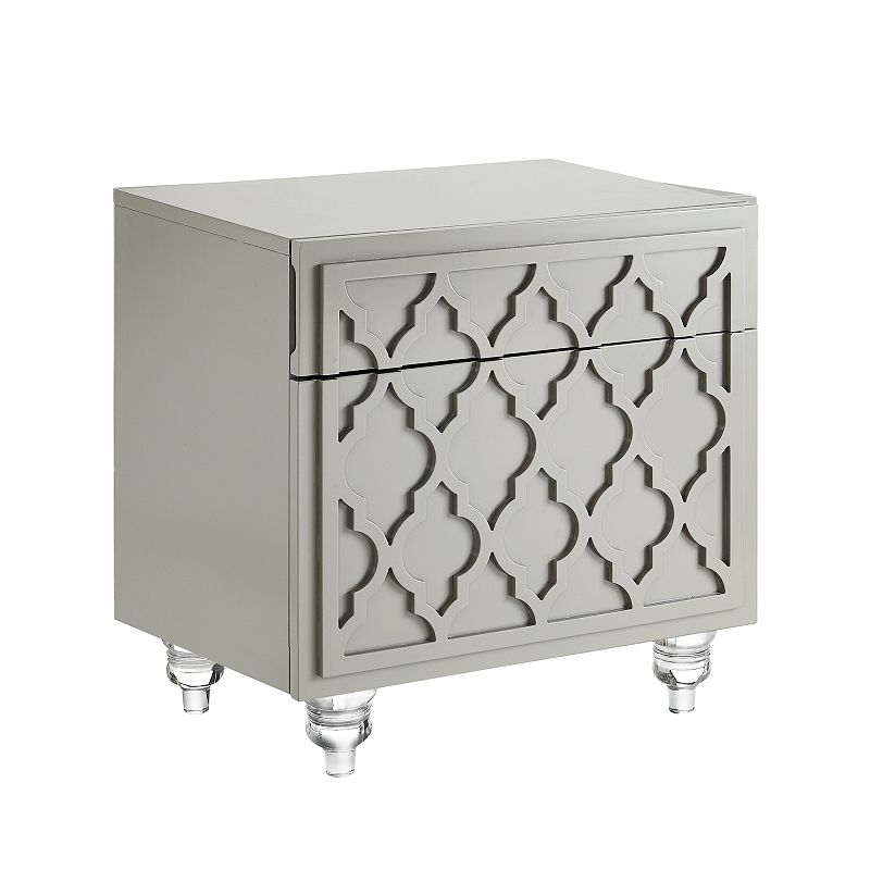 Miguelina Side Table Trellis Lacquer-Finish