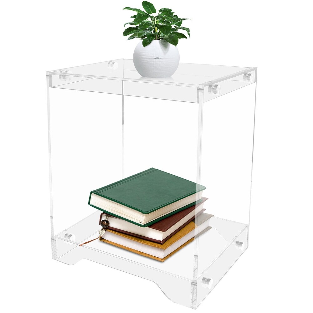 Furniture Clear Acrylic Side Table Accent Table Home Decor