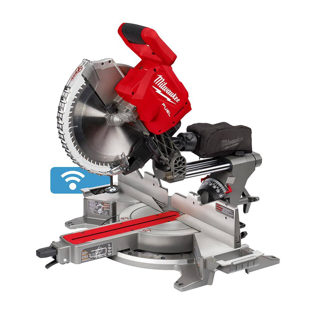 MW M18 FUEL 18V Lithium-Ion Brushless Cordless 12 in. Dual Bevel Sliding Compound Miter Saw with Stand (Tool-Only) 2739-20-48-08-0551