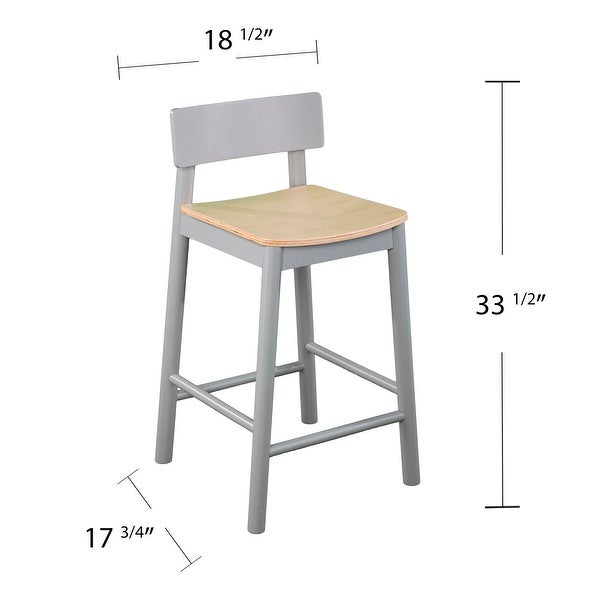 SEI Furniture Calisbry Two-Tone Counter Stools (Set of 2)