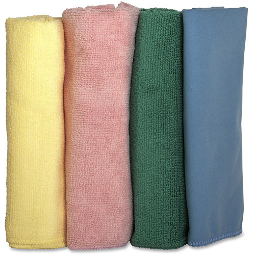 Genuine Joe Colorcoded Microfiber Cleaning Cloths  GJO48261