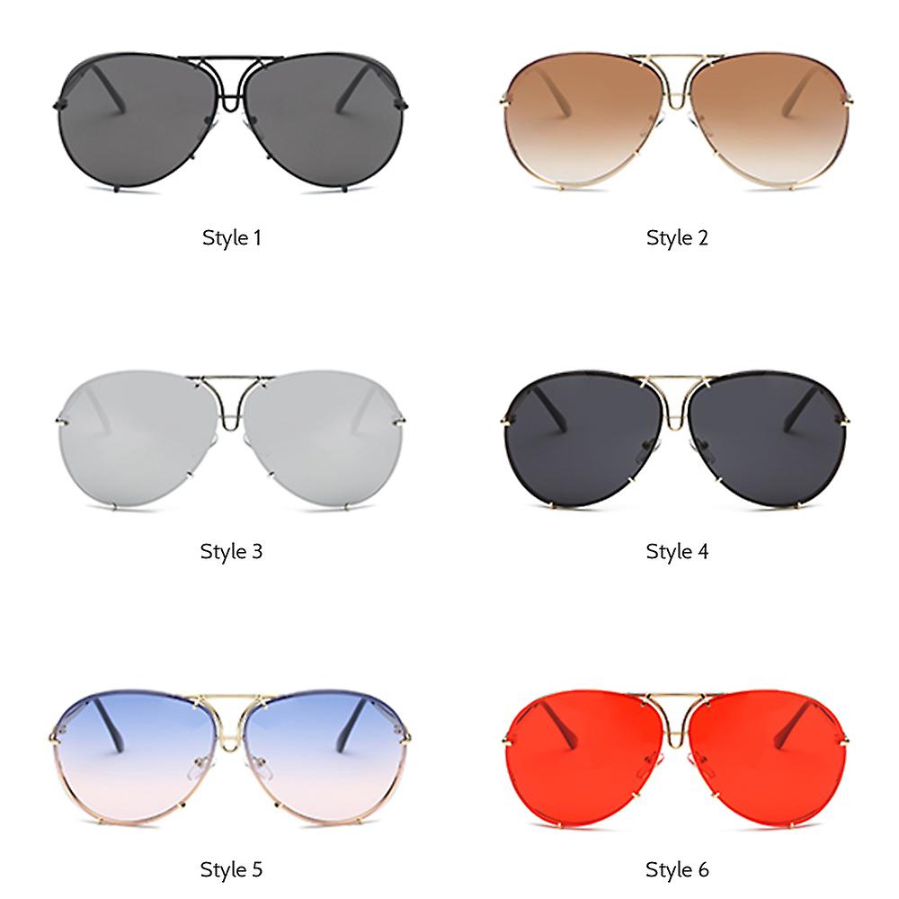 Vintage Fashion Sunglasses Metal Frame Sun Glasses Retro Eyewear Shades Uv400 Protection Glasses For Men And Women  Style 6