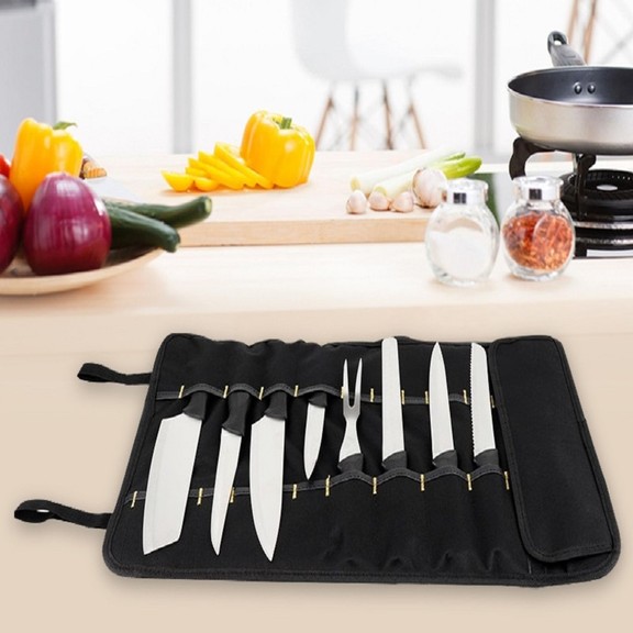 Muka Chef Knife Pouch  22 Pockets for Knives and K...