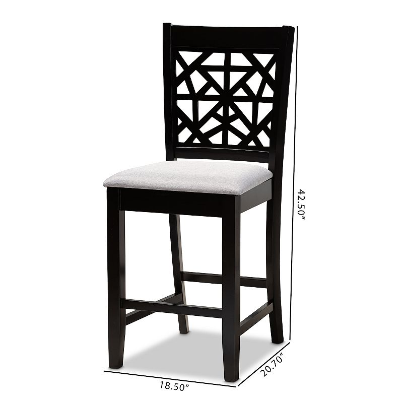 Baxton Studio Devon Counter Stool 2-piece Set