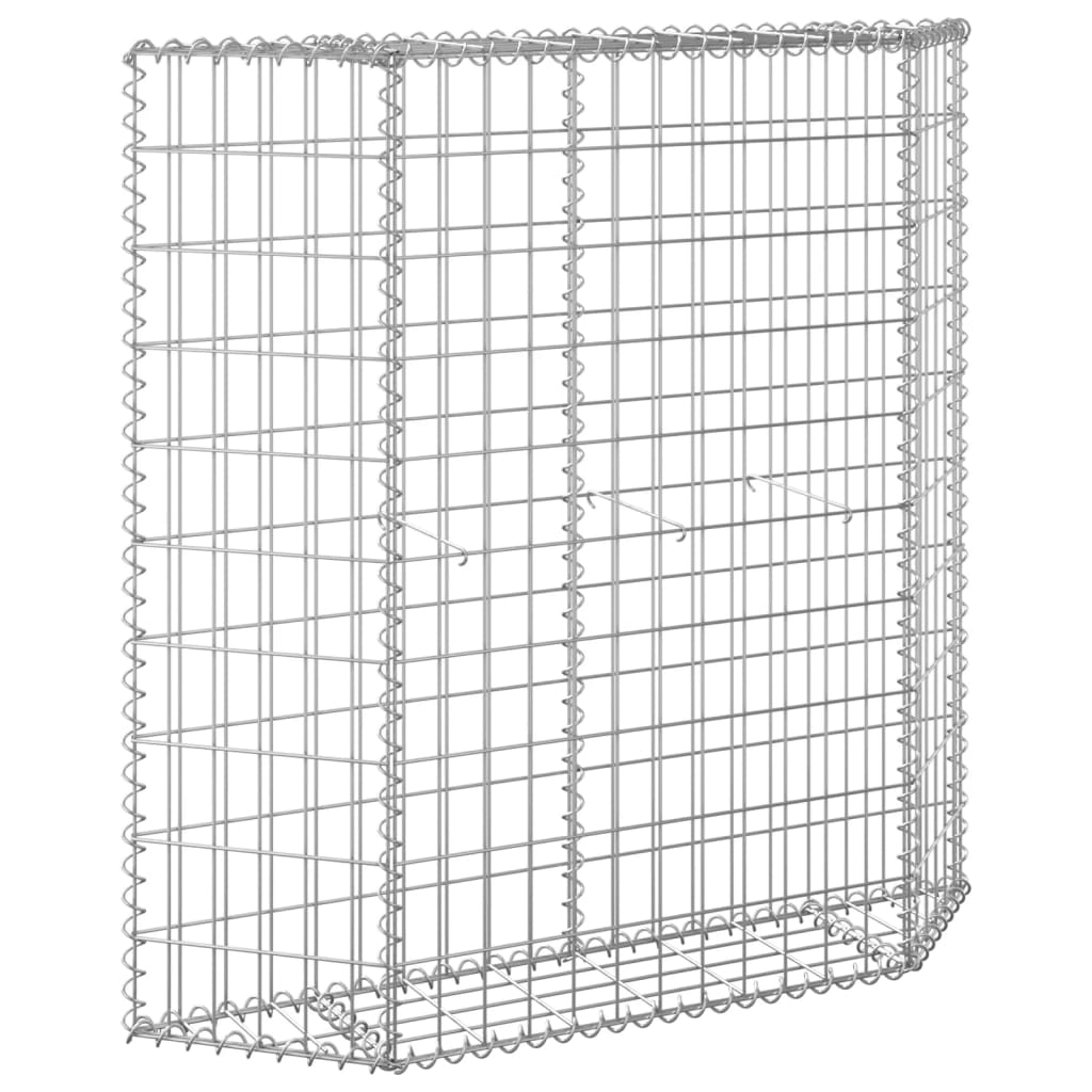 Charmma Trapezium Gabion Raised Bed Galvanized Steel 39.4