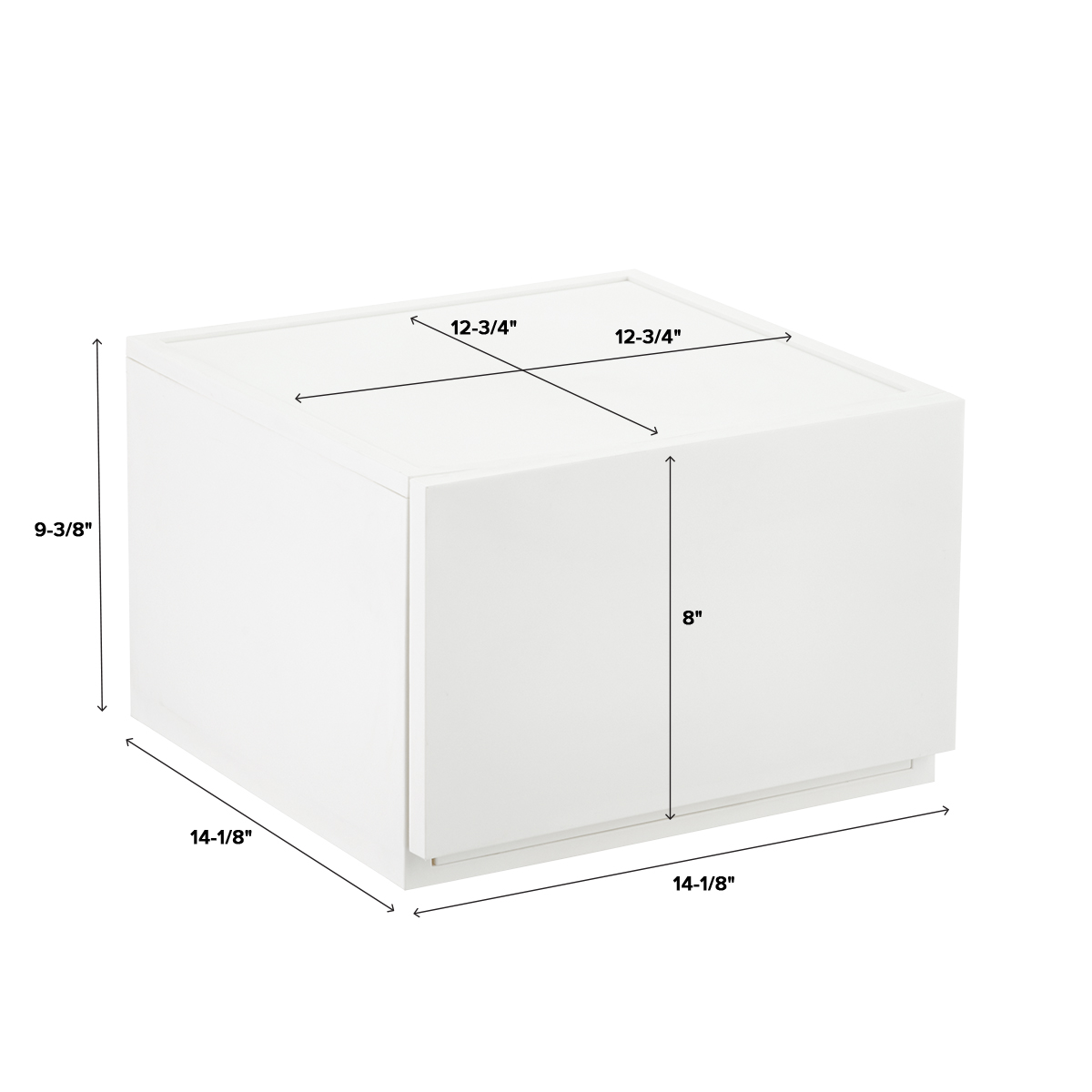 Grey Opaque Modular Stackable Drawers