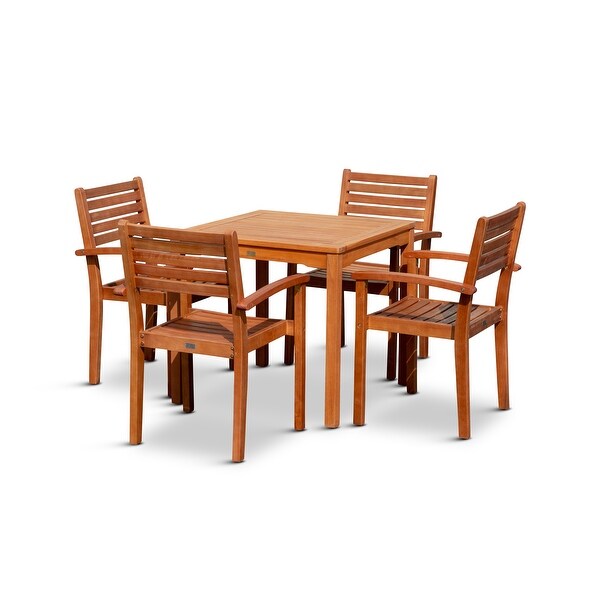 DTY Outdoor Living Leadville 5Piece Eucalyptus Dining Set