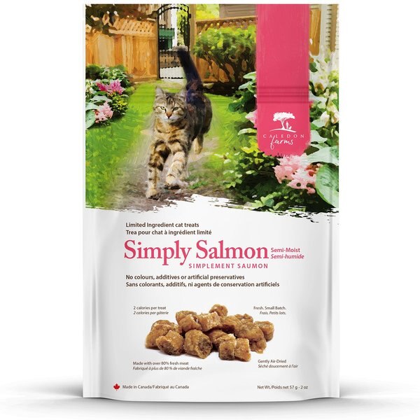 Caledon Farms Simply Salmon Cat Treats， 57-gm bag