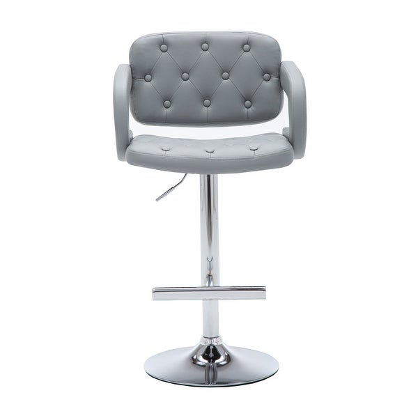 Porch and Den Coal Creek Modern Upholstered Adjustable Bar Stool