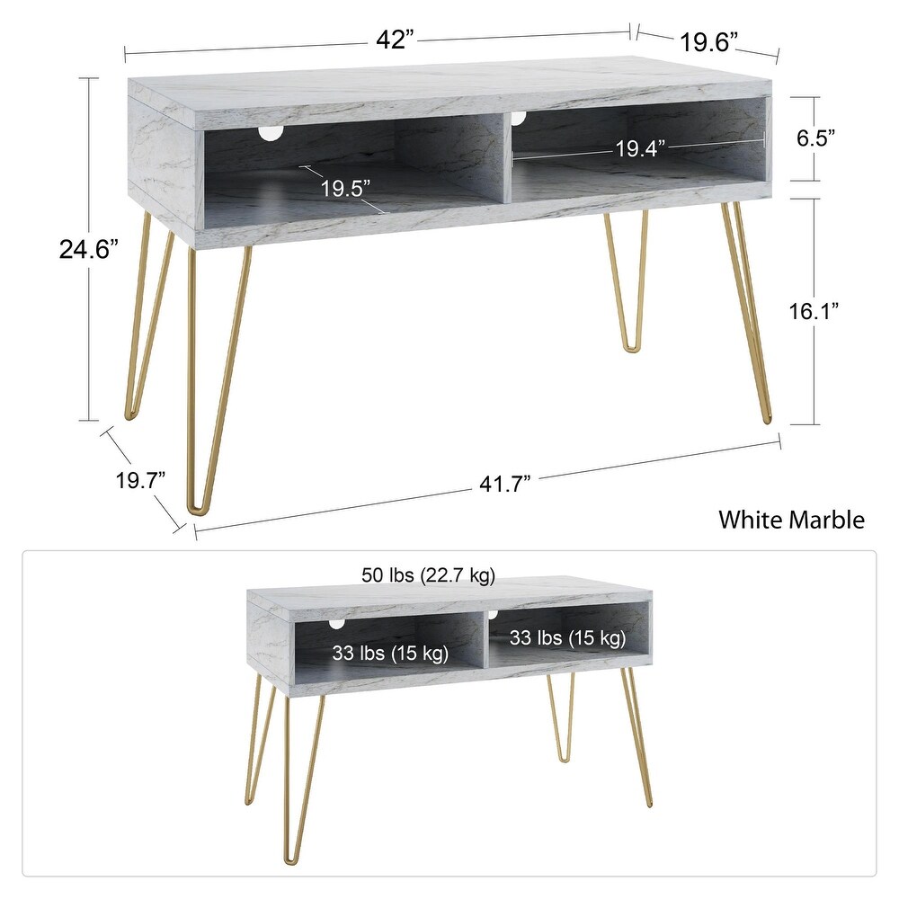 The Novogratz Athena TV Stand for TVs up to 42 inches