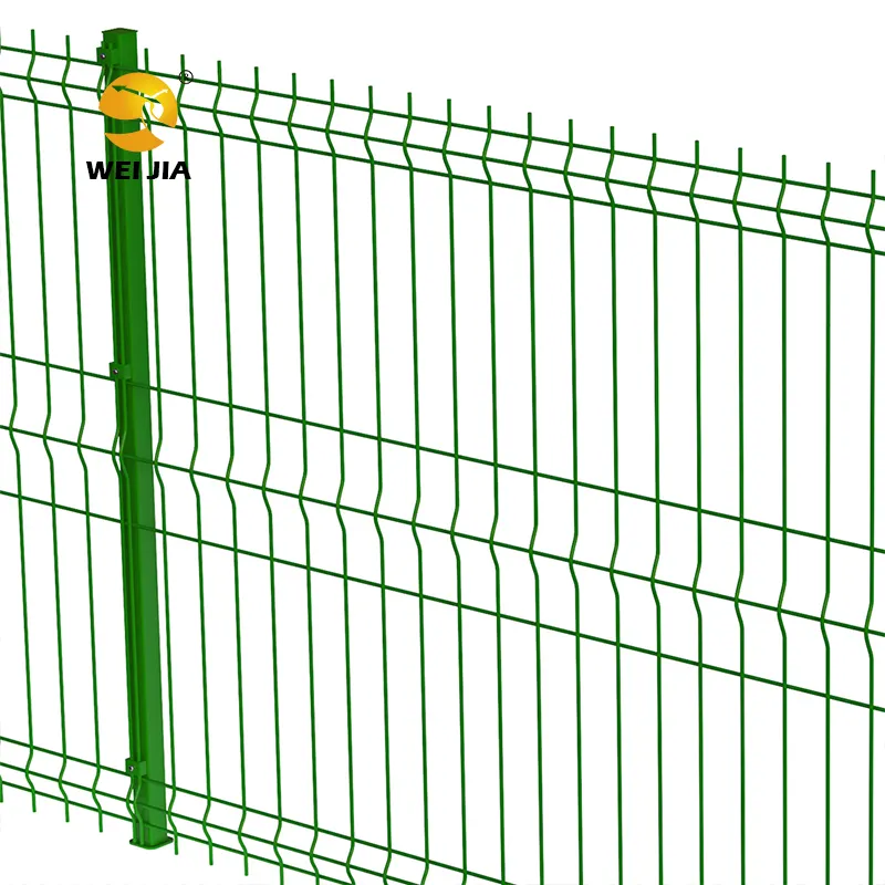 Factory direct supply Manufacturer V Folded Welded Curved Wire Mesh Fence Panel Solar Fence Metal Steel Pvc Coated Garden Fence