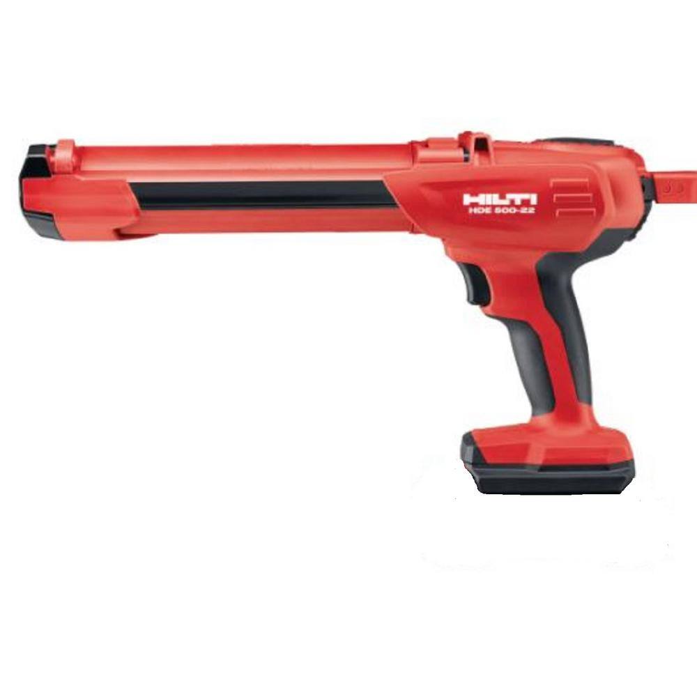 Hilti 22-Volt NURON Lithium-Ion Cordless Anchor Adhesive 16.9 oz. Caulk Gun with Red Cartridge Holder 3779078