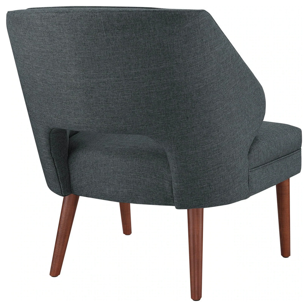 Jayden Gray Upholstered Fabric Armchair   Midcentury   Armchairs And Accent Chairs   by V.S.D Furniture  Houzz