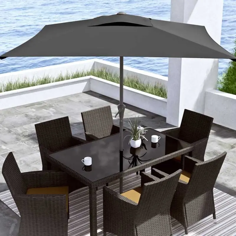 Black Square Patio Umbrella