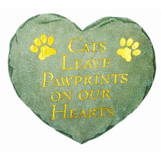 Spoontiques 13029 9 in. Stepping Stone - Cats Leave Pawprints