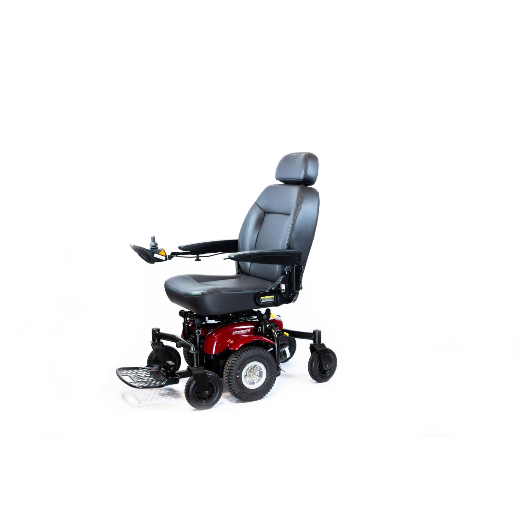 Shoprider 6Runner 10 Power Wheelchair Red - Added Suspension For Smooth and Comfortable Ride