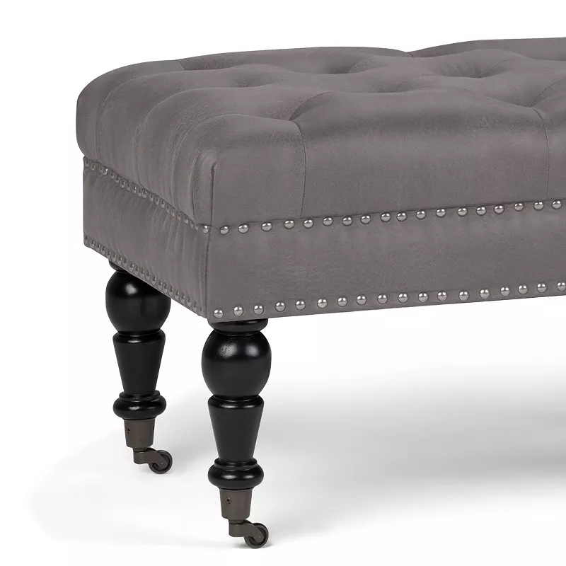 Simpli Home Henley Tufted Ottoman Bench