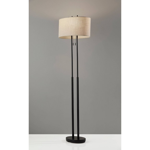 Duet Floor Lamp Antique Bronze Adesso