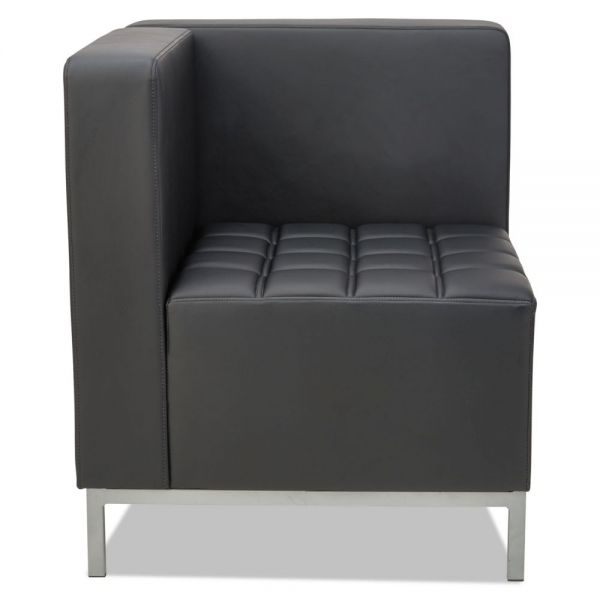 Alera QUB Series Corner Sectional， 26.38w x 26.38d x 30.5h， Black