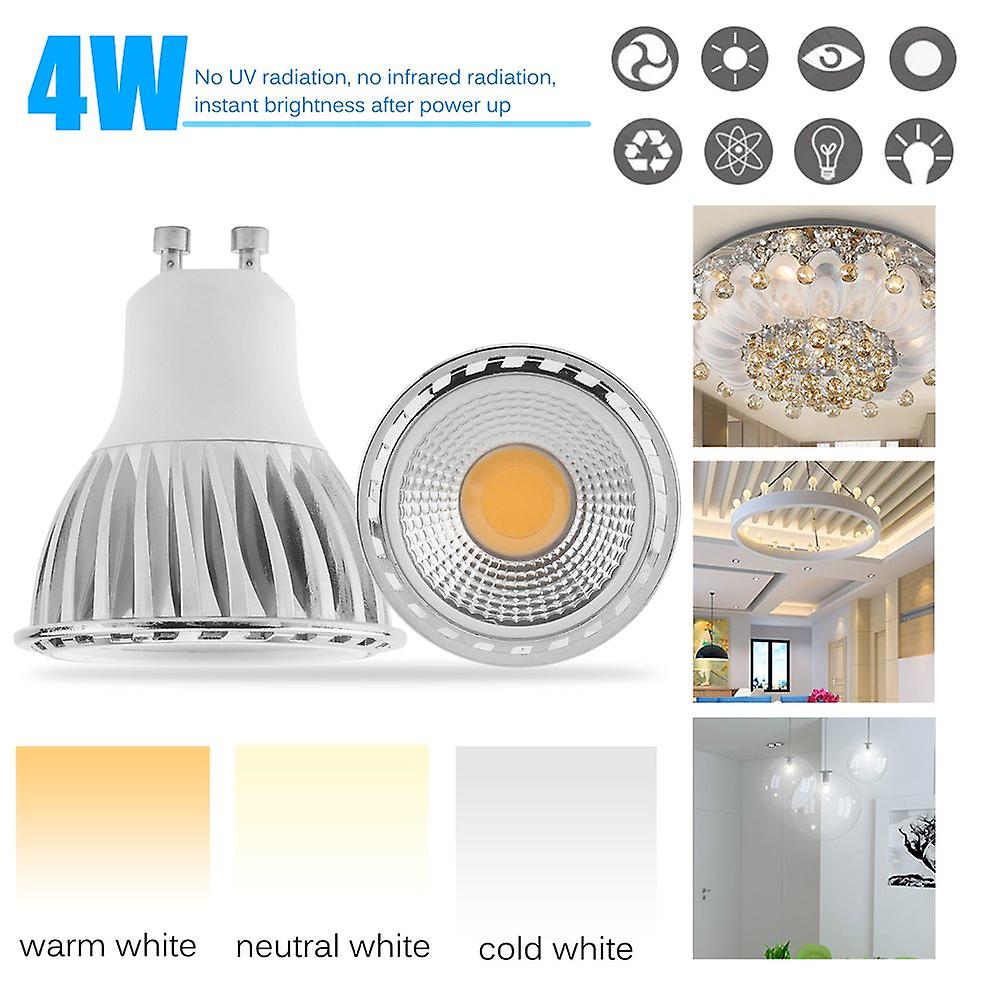 10pcs Wide Beam Angle Socket Gu10 4w Led Spot Light Lamp Bulb Not Dimmable