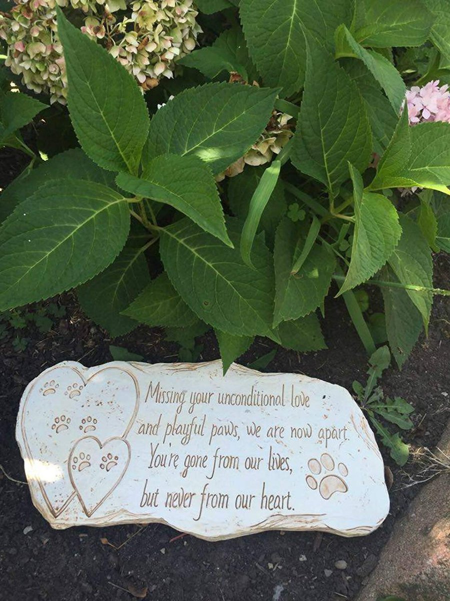 Pawprints Remembered Pet Memorial Stone Marker