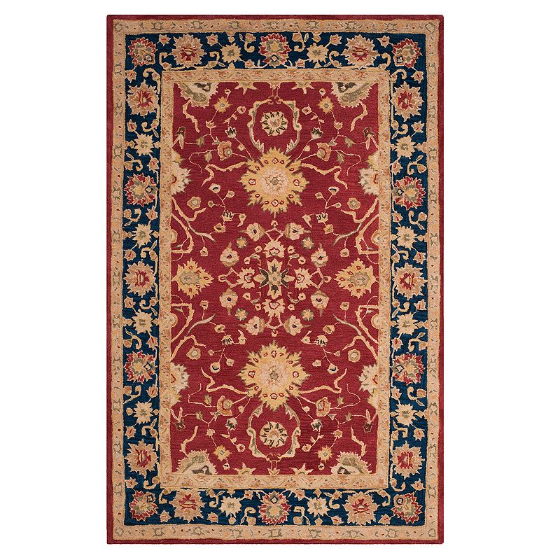 Safavieh Anatolia Lois Framed Floral Wool Rug