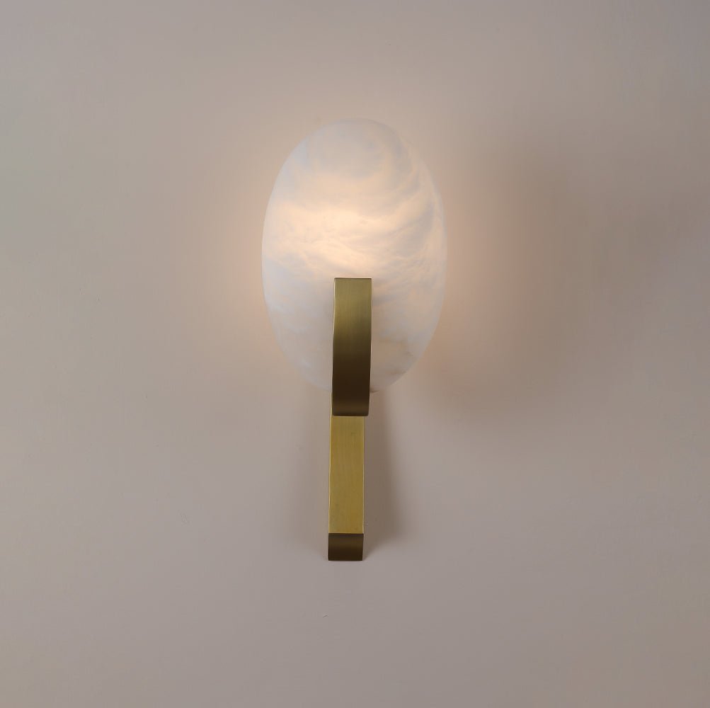 Alice Alabaster Plug-in Wall Lamp