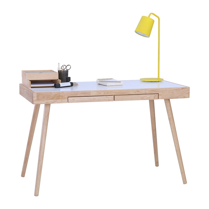 RETH Study Desk 120cm - Natural & White