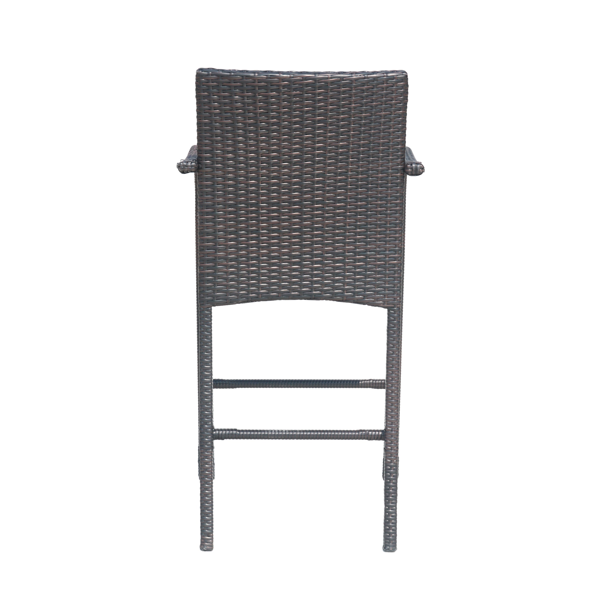 Iremide Outdoor Wicker Barstool Chair (Set of 2)