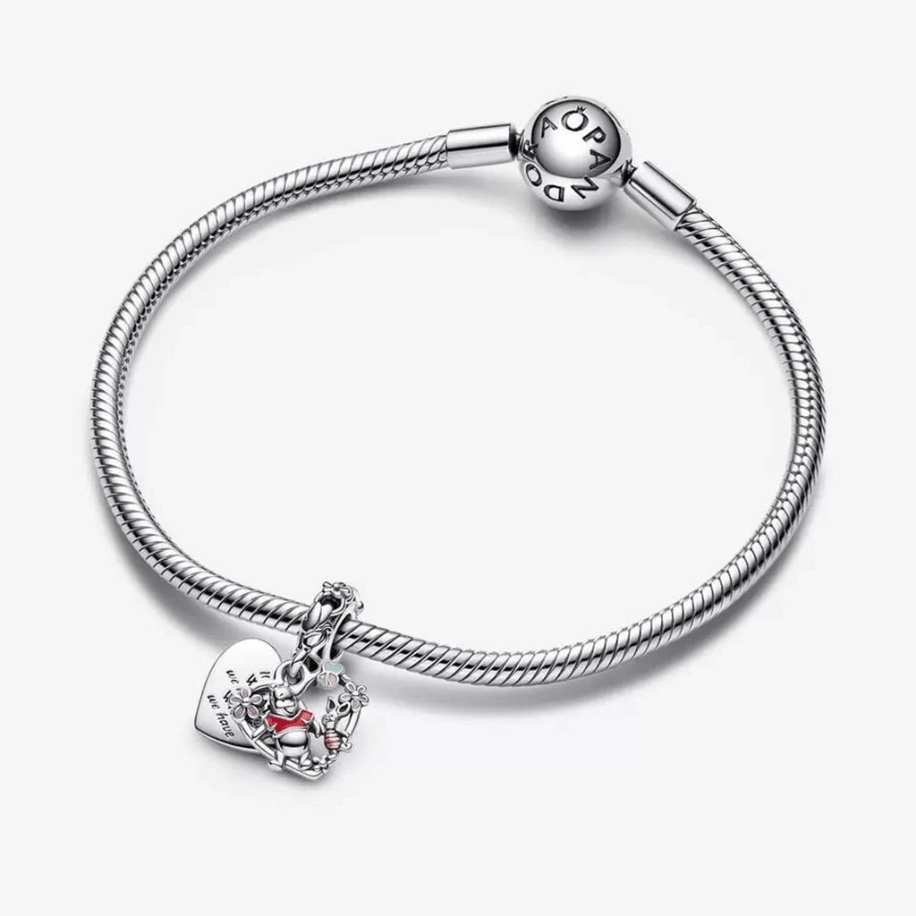 PANDORA  Disney Winnie the Pooh & Piglet Double Dangle Charm