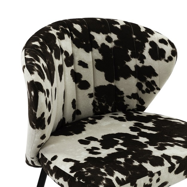 Bonatti Living Room Accent Side Chair With Animal Print Karat Home