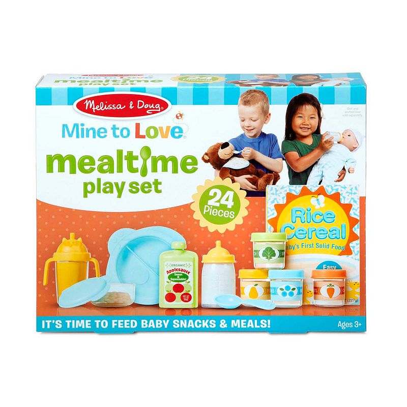 Melissa and Doug Mine to Love 24-Piece Mealtime Play Set for Dolls